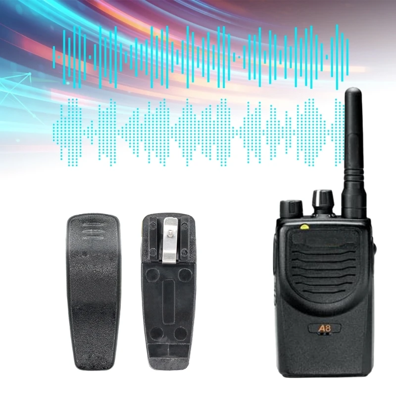 

Radio Walkie Talkie Belt Clip Back Clamp PMLN4743 Replacement Radios W3JD