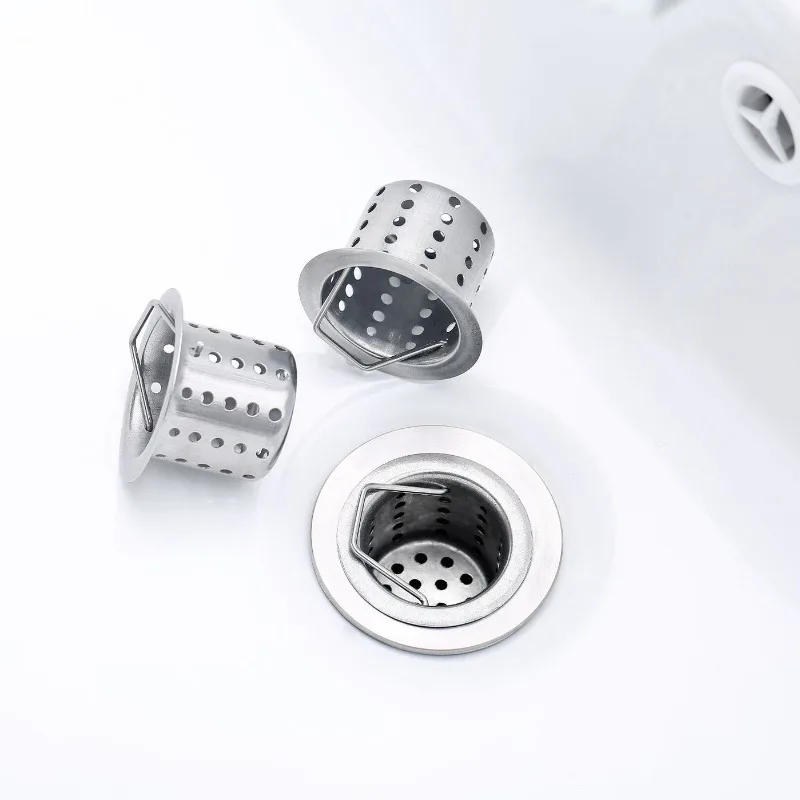 Stainless Steel Floor Drain Filter Mesh Sink Anti-clog Shower Leak Net Strainer Hair Catcher for Kitchen Bathroom Accessories
