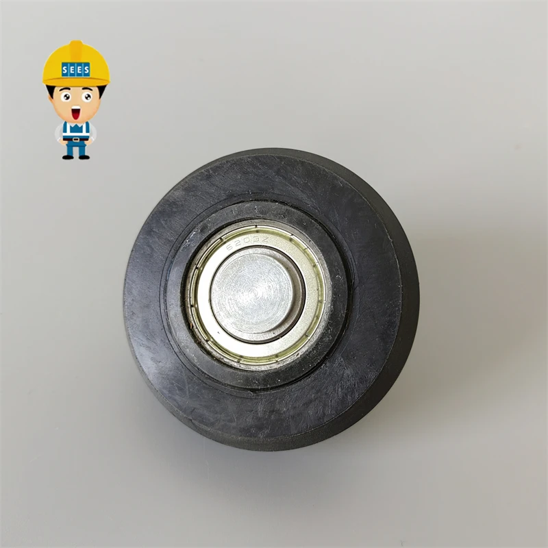 SEES 4PCS KM86789G02 Elevator High-Speed Guide Shoe Roller Wheel 80*28 80X28 OD 80mm bearing 6203Z