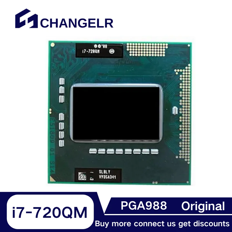 

I7-720QM SLBLY i7 720QM ЦПУ процессор 1,6 ГГц четырехъядерный восьмипоточный 6 Вт 45 Вт Разъем G1 PGA988A