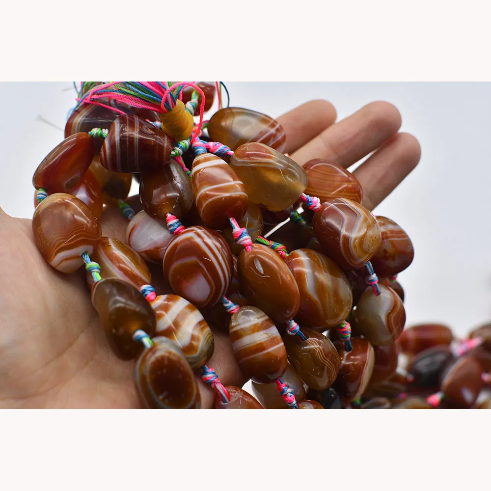 2 strands Natural Smooth Candy color Oval Agate stone beads For DIY Bracelet Necklace Jewelry Making Strand 15