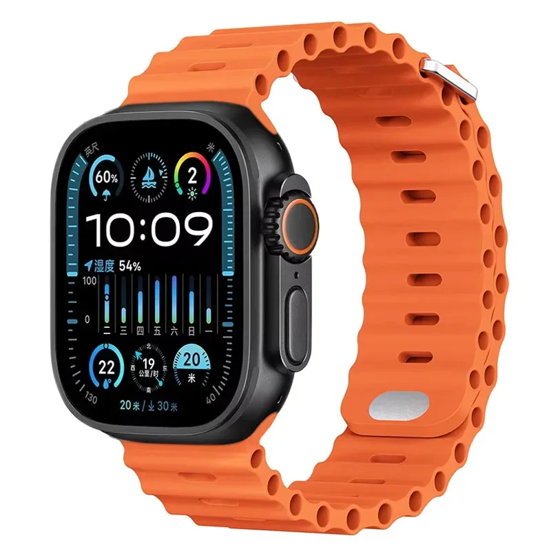 Ocean Soft Silicone Strap - Comfortable Watch Band in Multiple Sizes