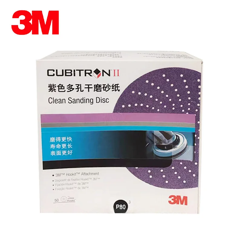 Sandpaper Set 3M Authentic Original Clean Whirlwind Dry Abrasive P80/120/180/240/320/400/500 10PCS For Car Painting