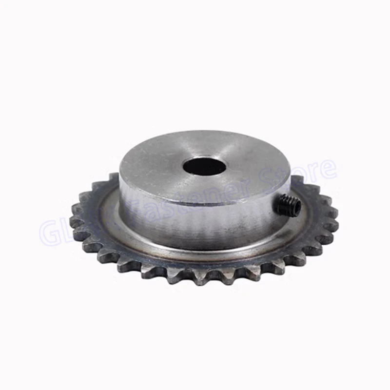 산업용 스프로킷 휠 M5 나사 구멍 모터 체인 드라이브 스프로킷 피치 6.35mm, 10 - 25 톱니 04C 체인 기어 45 스틸, 1 개