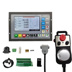 DDCSV3.1 3/4 Axis G Code CNC Offline Stand Alone Controller For Engraving Milling Machine DDCS V3.1+ 4-axis E-Stop MPG Handwheel