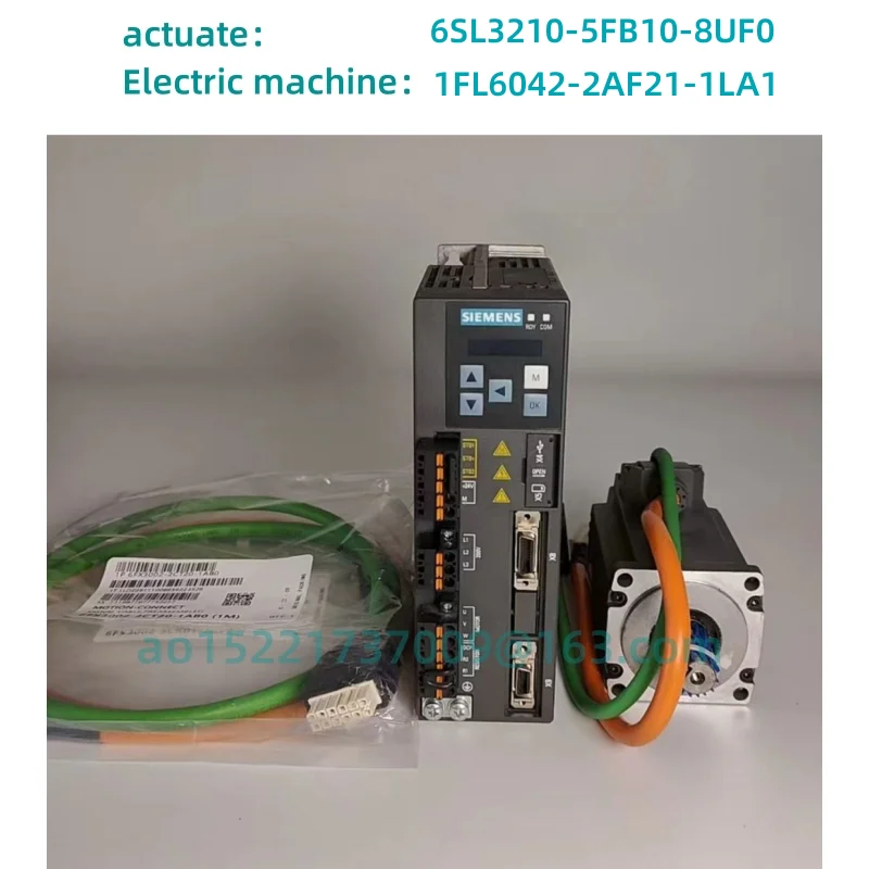 

Brand new Servo driver V90 6SL3210-5FB10-8UF0 0.75KW low inertia motor 0.75KW 1FL6042-2AF21-1LA 0.75KW incremental motor