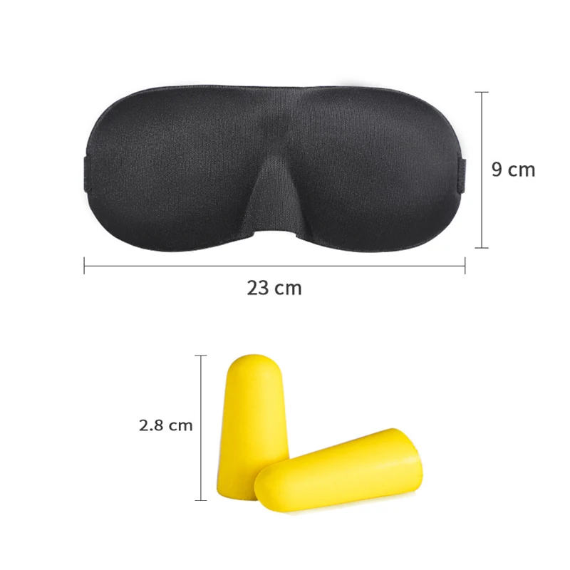 3D Contoured Sleep Eye Mask - Light Blocking Comfort for Restful Nights