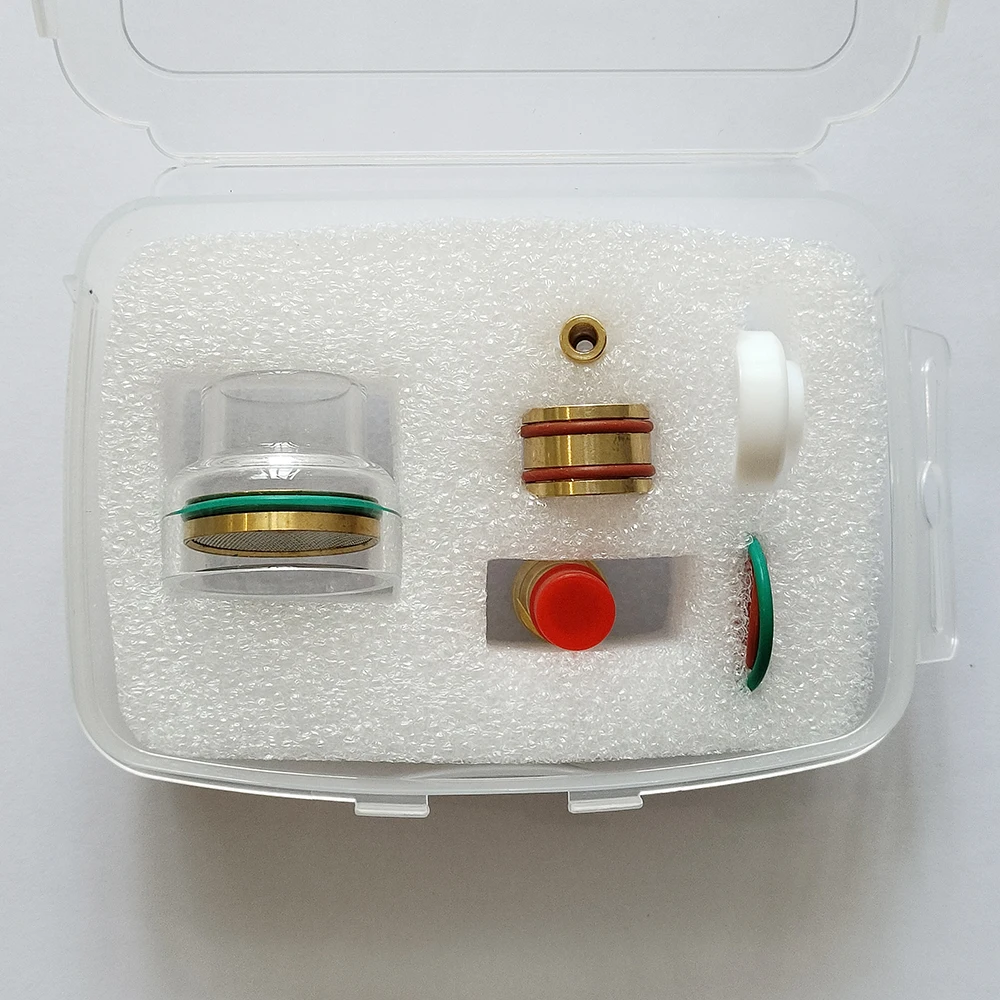 Tig Nozzle 16# Pyrex Cup Welding Nozzle Kit For WP9/20 WP17 18 & 26 welding torch plasma cutter electrodes nozzles ceramic nozzle cups