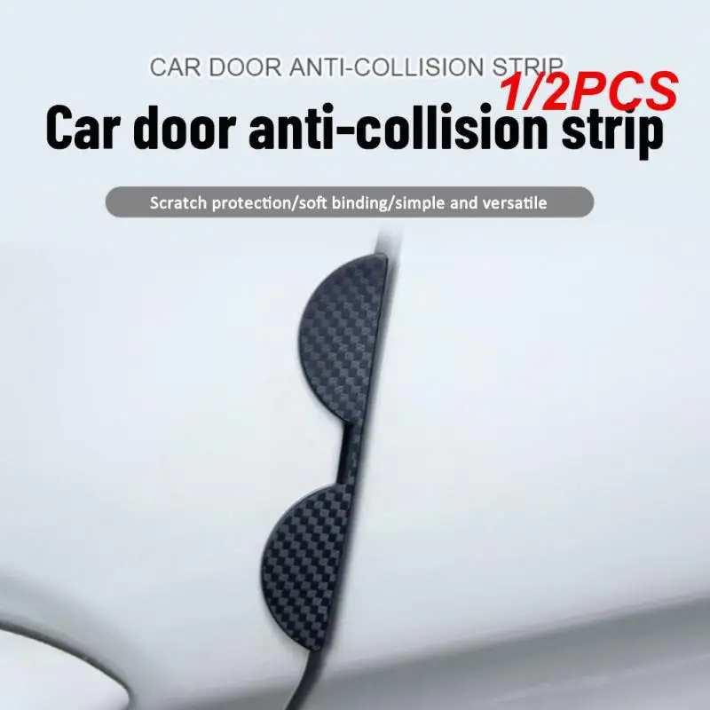 

1/2PCS Universal Car Door Anti-collision Stickers Corner Protection Exterior Parts Door Corner Stickers Protective Decorative