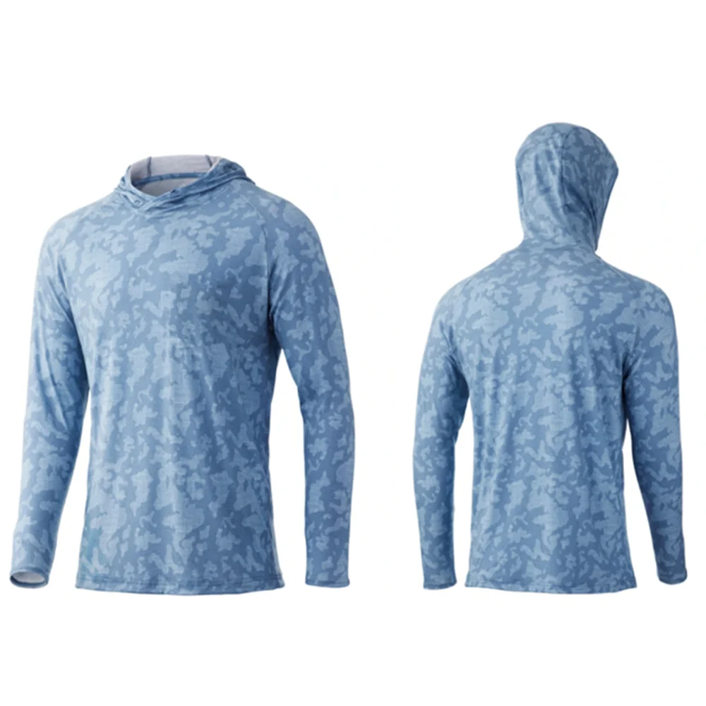 Fly Fishing Clothes Mens Long Sleeve Hoodie Jersey Uv Protection Quick Dry Tops