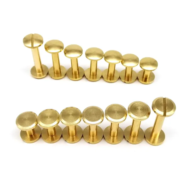 Copper Chicago Screws - Copper Plated Brass & Solid Copper - US Made –  TheCopperBuckle
