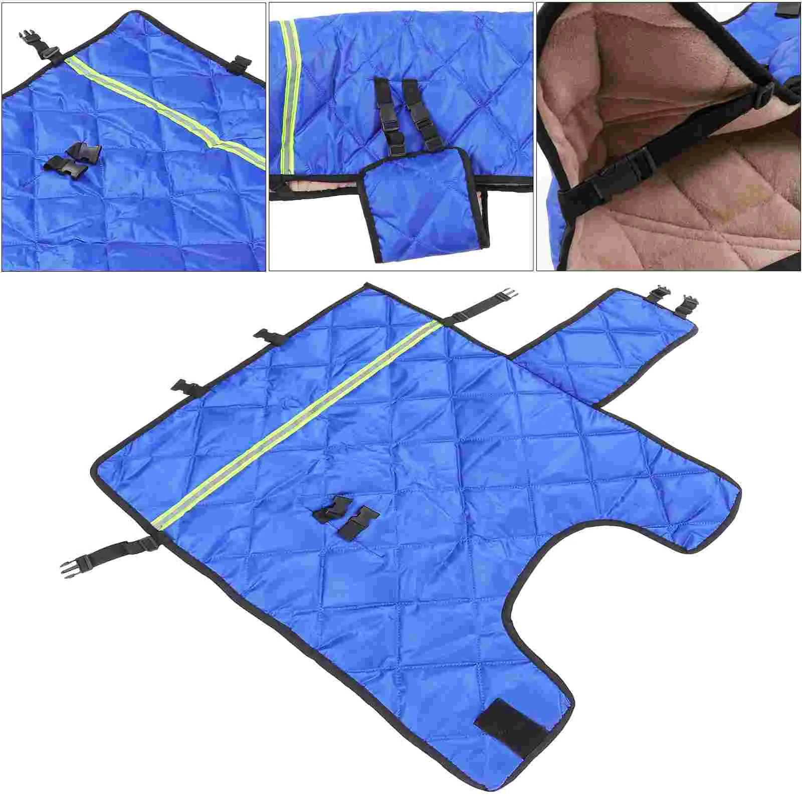 Calf Vest Winter Clothing Jacket with Hat for Reducing Illness Goat Ranch Linoleum Cold Weather Windproof 4