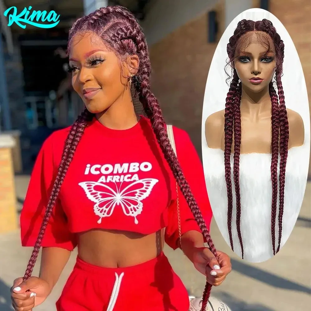 Synthetic wigs for black women 37 inches