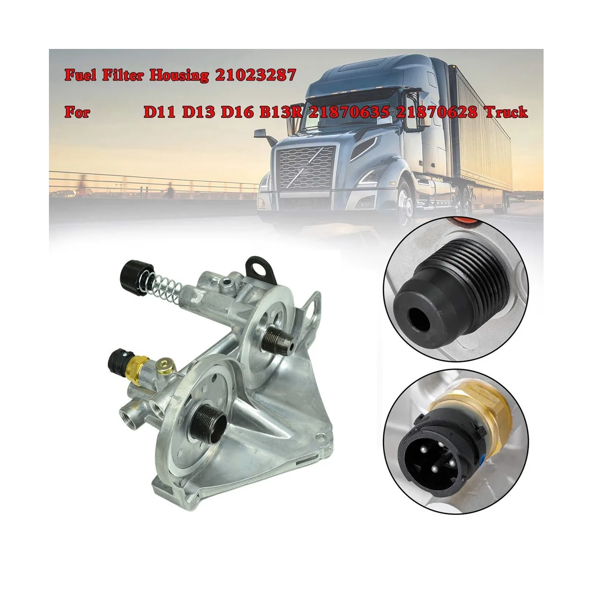 

Топливный фильтр для грузовика Volvo D11 D13 D16 B13R корпус 21870635 21870628 21023287