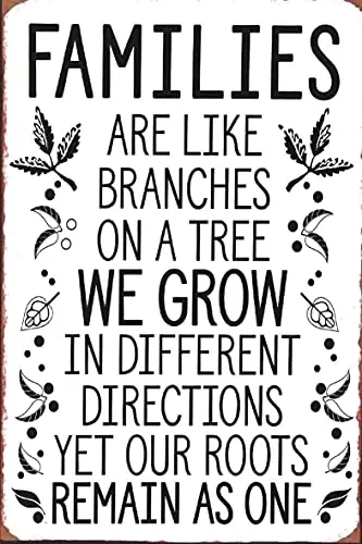 

Family Quote Wall Poster Tin Sign Vintage BBQ Restaurant Dinner Room Cafe Shop Decor