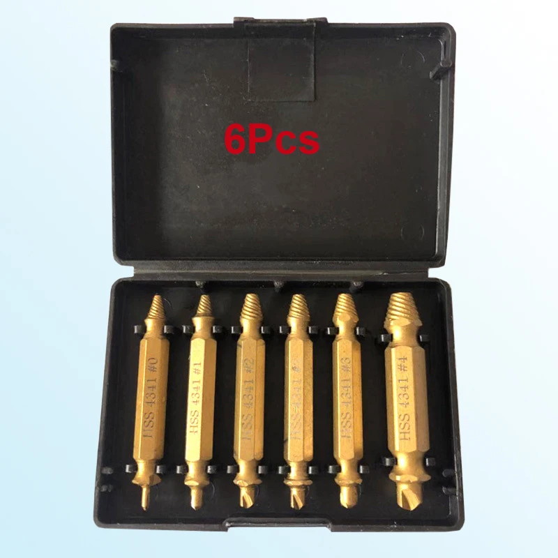 Broken Double Head Screw Extractor Sliding Thread And Broken Wire Remover 4341 Hexagon Drill Set Wire Extractor