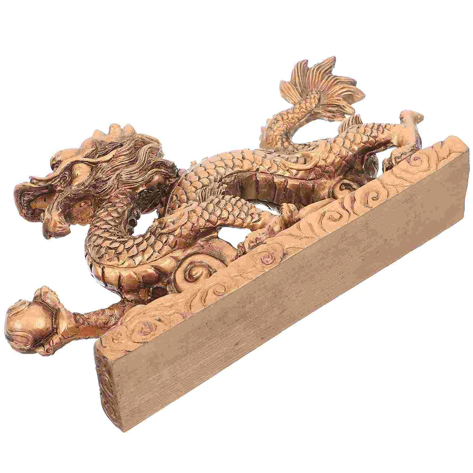 

Desk Dragon Statue Wealth Prosperity Ornament Chinese Auspicious Dragon Figurine Office Home Attract Wealth Good Luck Gifts