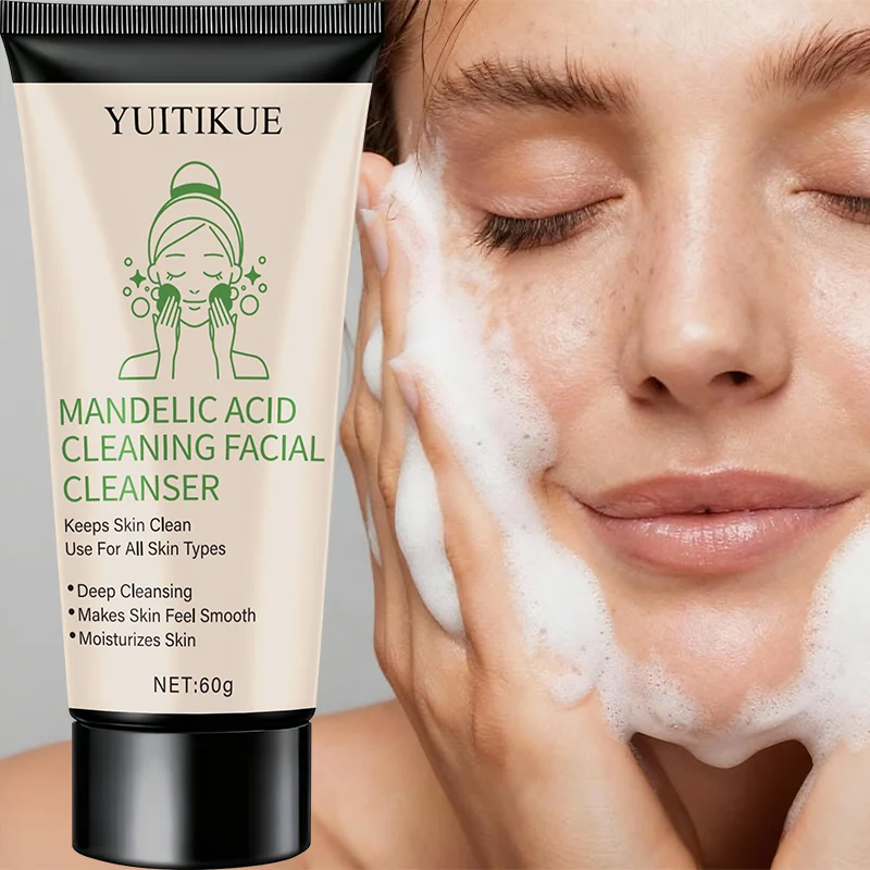 Mandelic Acid Cleanser, keeps skin clean, suitable for all skin types, deeply cleanses, makes skin feel smooth and moisturized