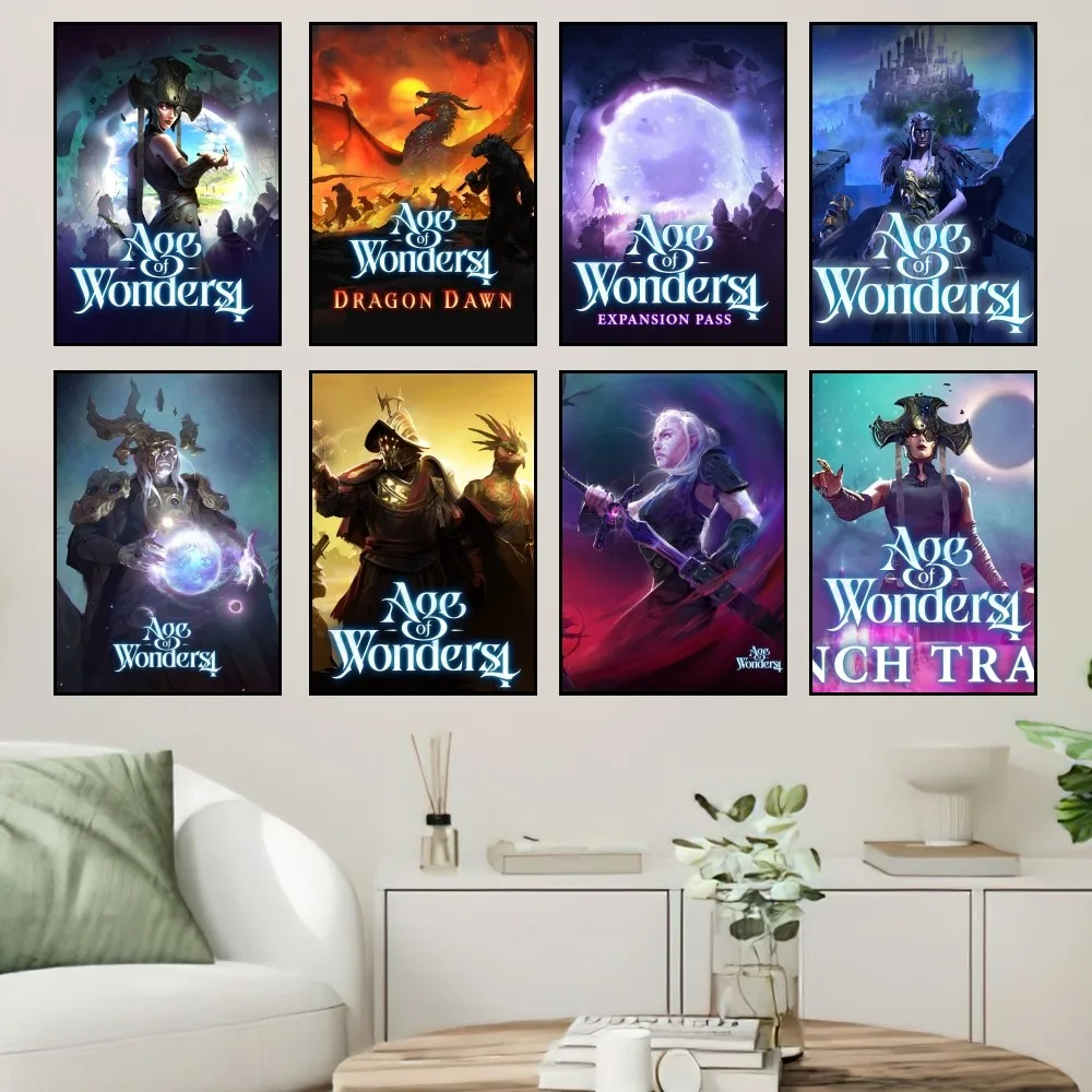 

Age of Wonders 4 Game Poster Prints Wall Painting Bedroom Living Room Decoration Office Home