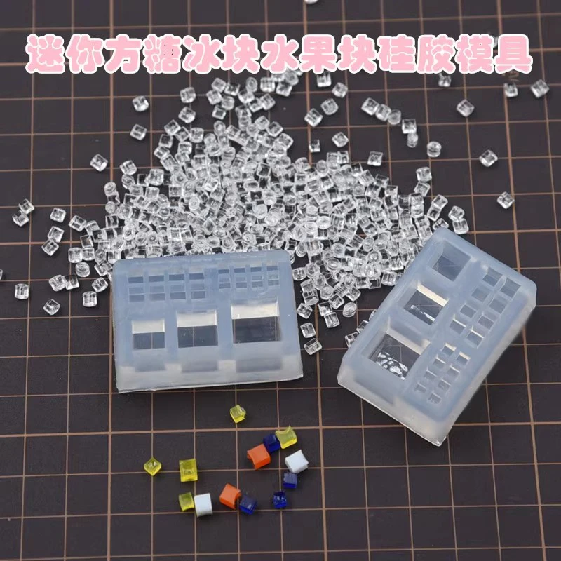Miniature Sugar Furit Cubes Ice Cubes Silicone Mold Pottery Clay mini food DIY tools