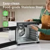 Food Dehydrator, Bigger Than 7 Trays With Large 6.5ft² Drying Space, 600W Power Saves More Time Than 480W 6