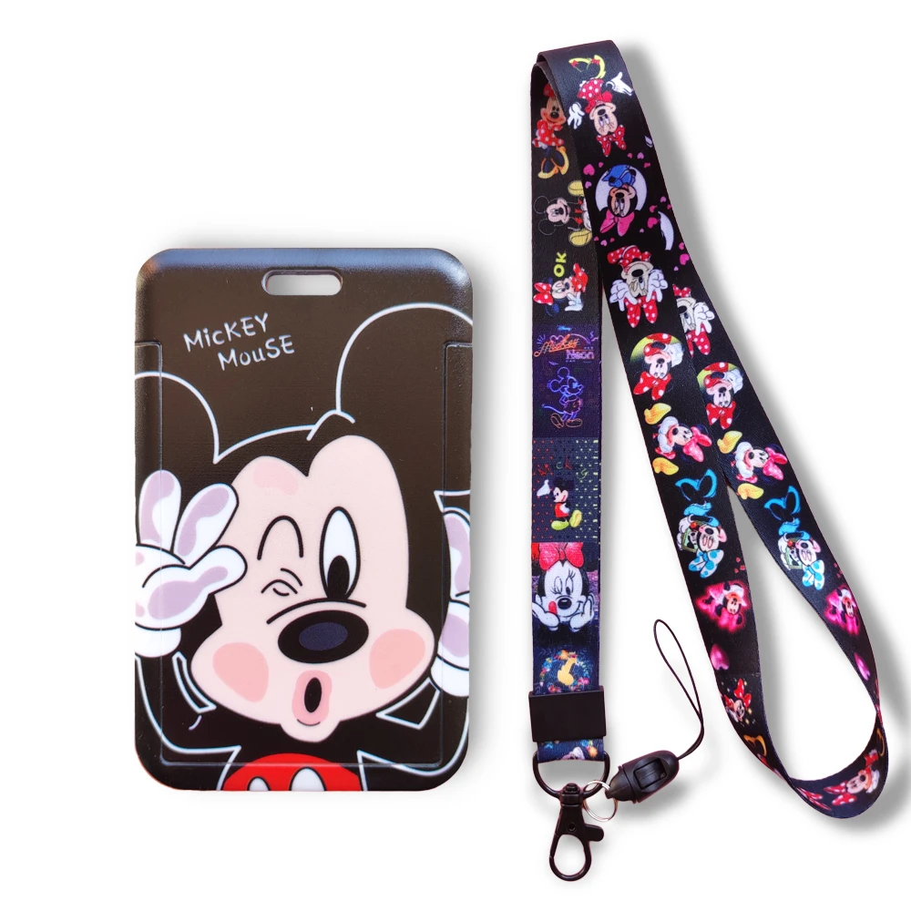 Disney Mickey Minnie Mouse Kids Children Bank Card Holder Business Badge  Card Case Frame ABS Employee C|Card & ID Holders| - AliExpress