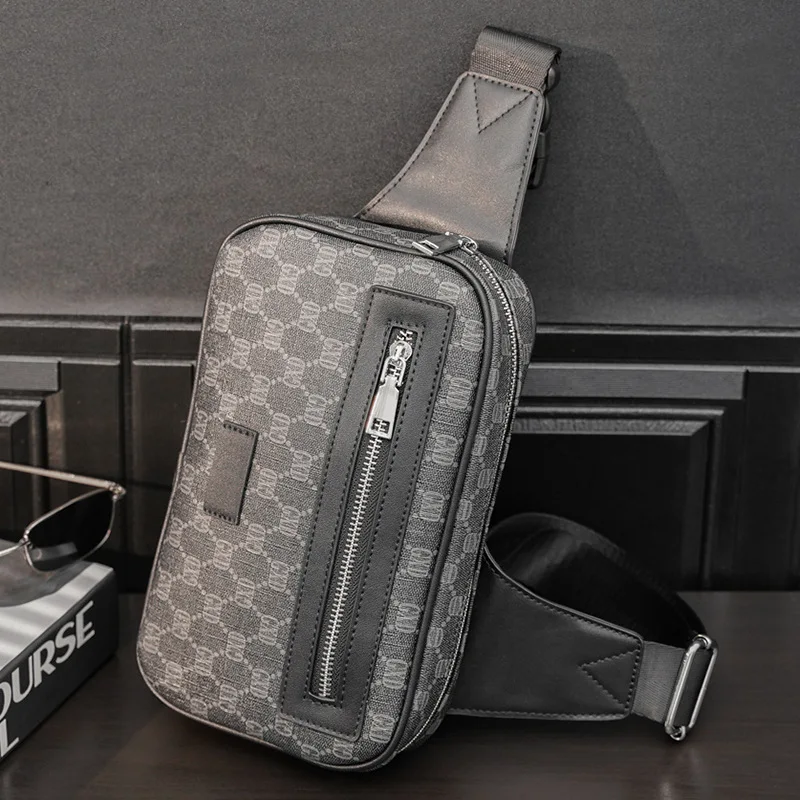 Fashion Luxury Brand Chest Bag Men Vintage Printing Shoulder Bag Men Crossbody Shoulder Bag Male Handbags Chest Bag Sling Bags