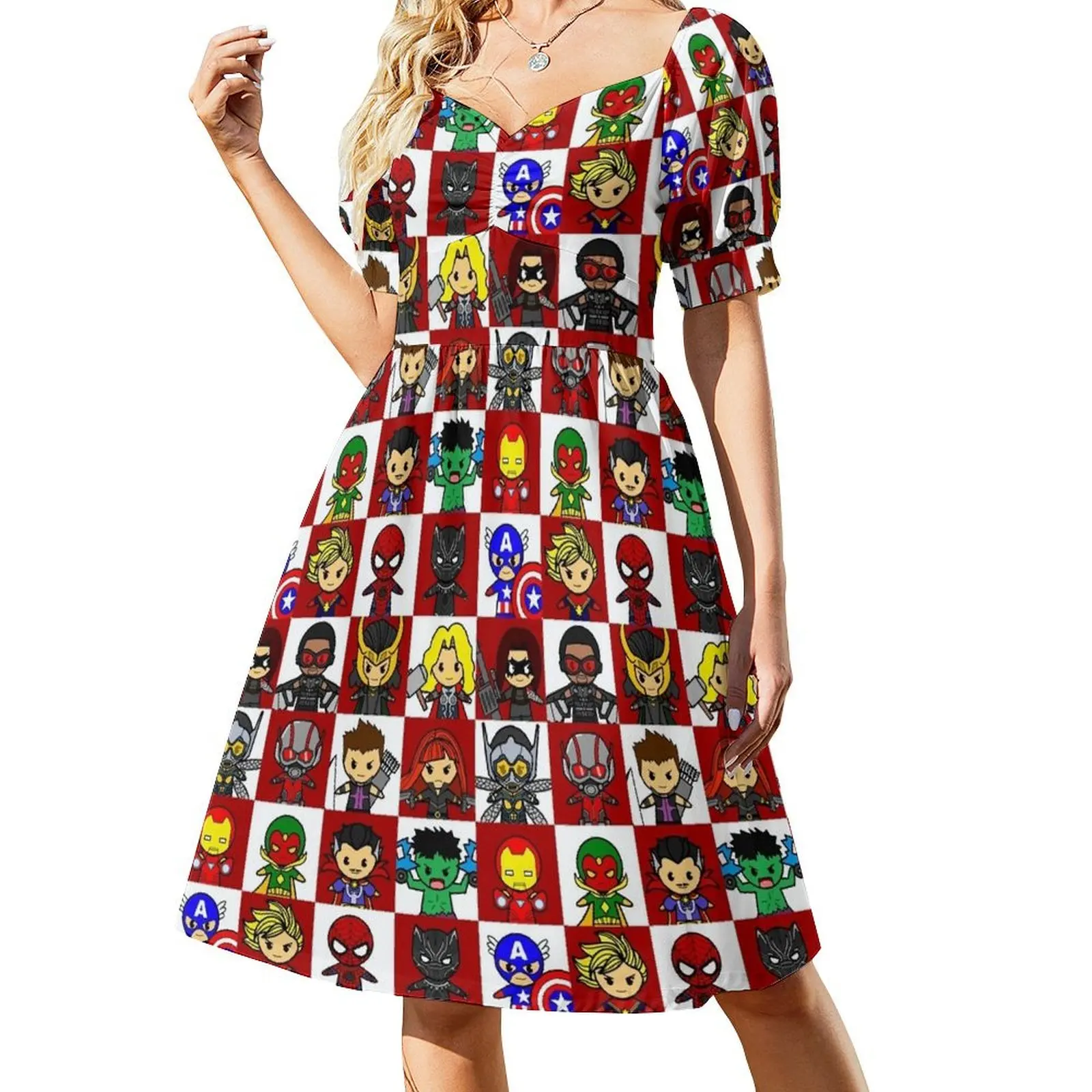 Vestido de manga corta con cuello en V para mujer, vestido largo para ocasiones formales, vestidos de verano para mujer .