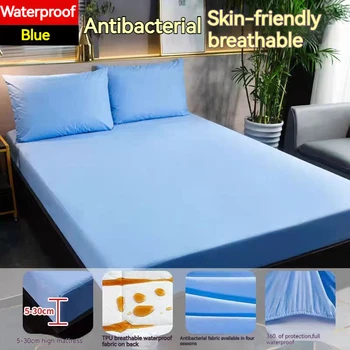 Anti-Bacteria Mattress Protector WaterProof Bed Sheet Cover Bedbug Mattress Covers For Baby Elder Dirt Resistant Bed Sheet