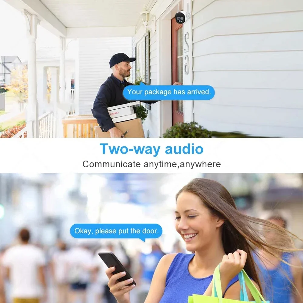 Tuya 5MP Bullet Camera Outdoor 5G Wifi Security Protection Support Onvif Auto Tracking Two Way Audio CCTV Wireless Surveillance 3
