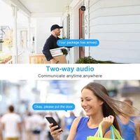 Caméra Bullet Tuya 5MP Extérieure 5G Wifi, Protection de Sécurité, Prise en Charge Onvif, Suivi Automatique, Audio Bidirectionnel, Surveillance Sans Fil CCTV 3