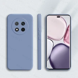 Liquid Silicone Candy Color Soft TPU Back Case Cover for Smartphone - 6.78 Inch (Lavender Grey)
