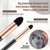 2Pcs Artist Blending Sponge Pen Double Headed Rubbing Brush Dual Tip Sketching Wipe Pen Drawing Art Blenders Tools 4