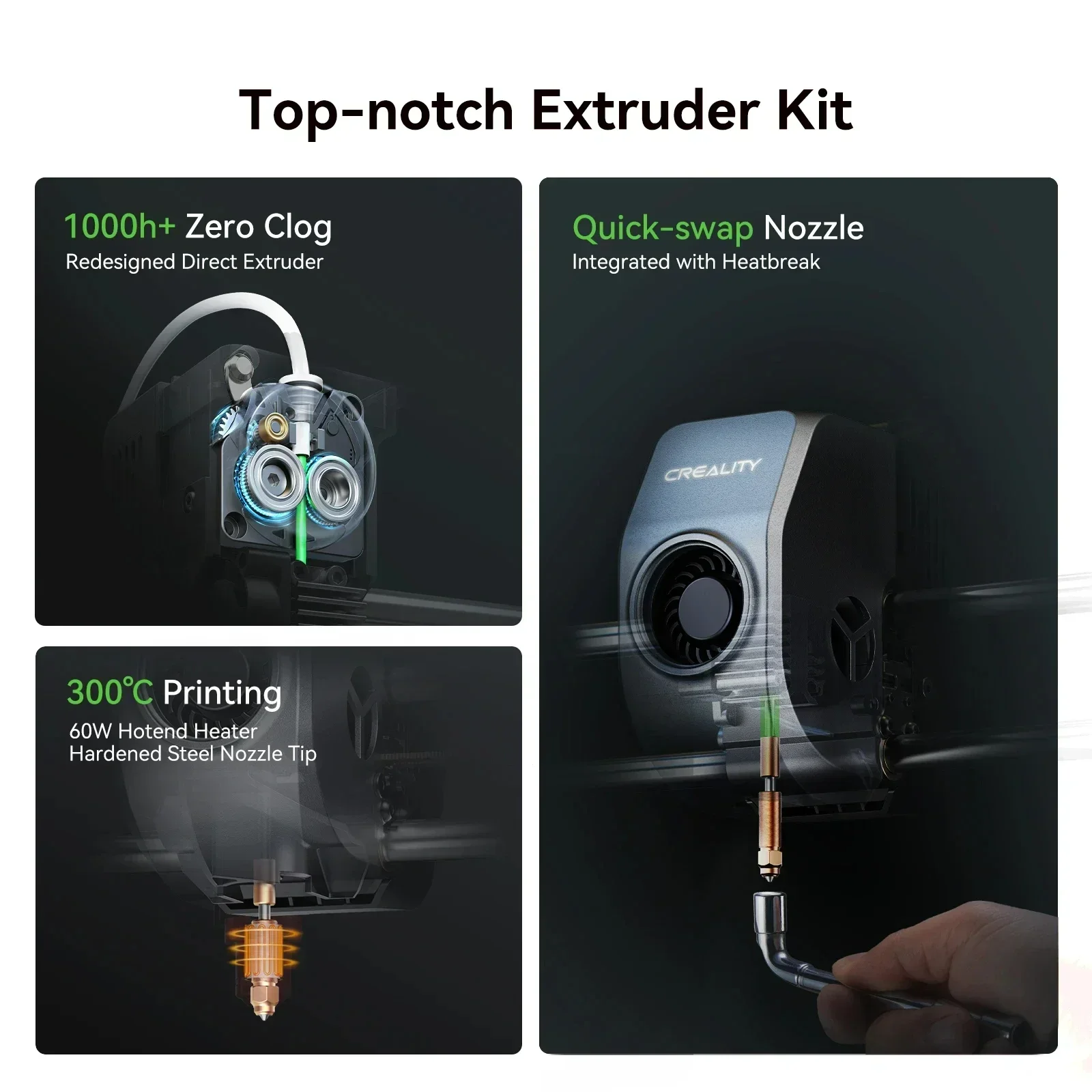 Creality Ender 3 V3 drukarka 3D z rdzeniem XZ System ruchu 600 mm/S prędkość bez zatykania wytłaczania 60W 300 ℃ podgrzewacz Hotend Auto poziomowanie 3 Creality Ender 3 V3 drukarka 3D z rdzeniem XZ System ruchu 600 mm/S prędkość bez zatykania wytłaczania 60W 300 ℃ podgrzewacz Hotend Auto poziomowanie - Image 3