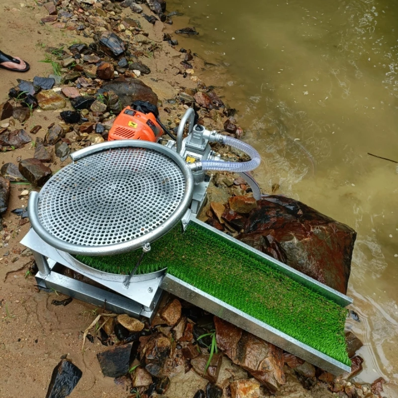 

River sand gold digger portable vibrating washing gold digger