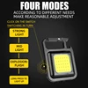 LED Flashlight Super Bright 1000LM Folding Bracket Bottle Opener Keychain USB Rechargeable Waterproof Light Outdoor Camping Tool 6