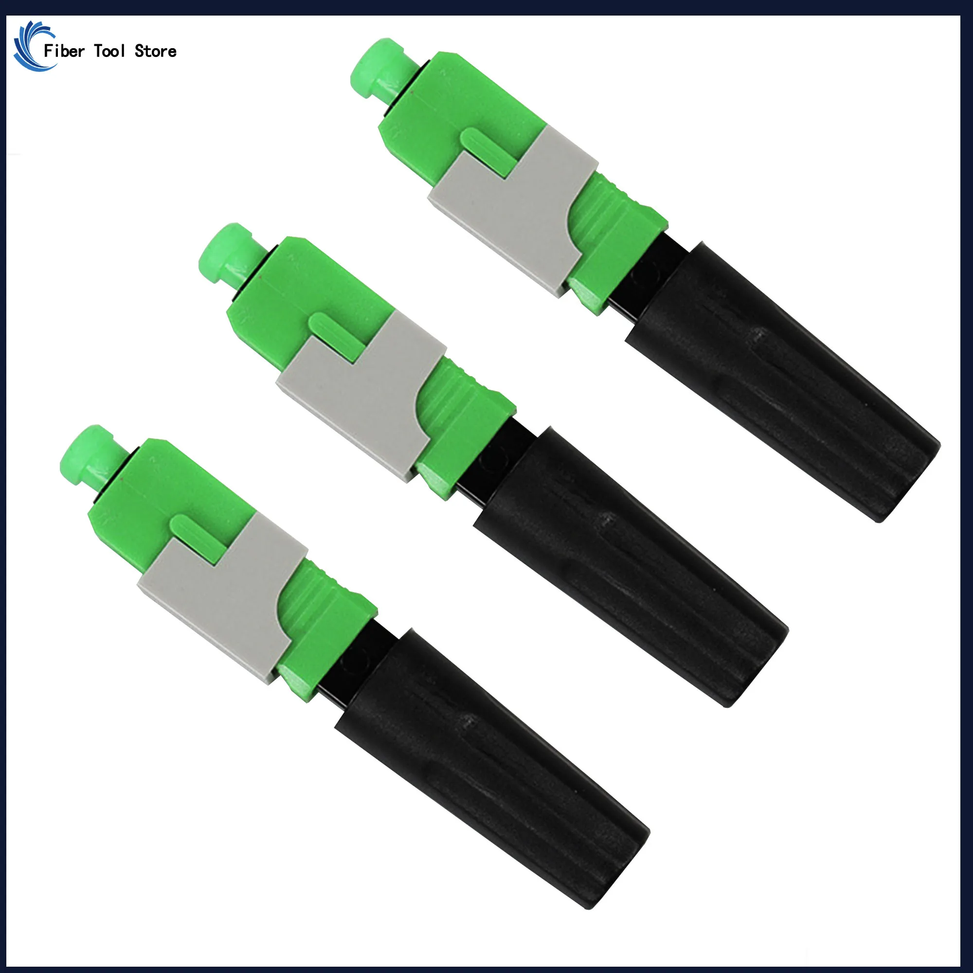 Optical Fiber Connector Fast Connector Blue And Green Plastic Optical Fiber SC APC Connector UPC Fast Cold Connection Adapter pza pneumatic fast connector pza plastic four sub hose pick up head pza 06 pza 08 pza 10 pza 12m cross cross tees