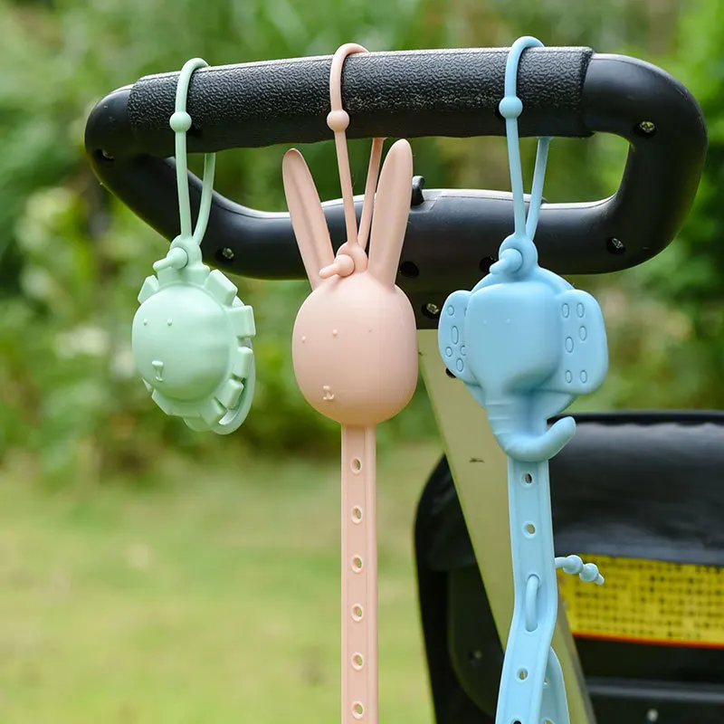 

Silicone pacifier chain anti-drop chain baby bottle chain hanging toy anti-lost rope chain storage portable Toy Stroller Lanyard