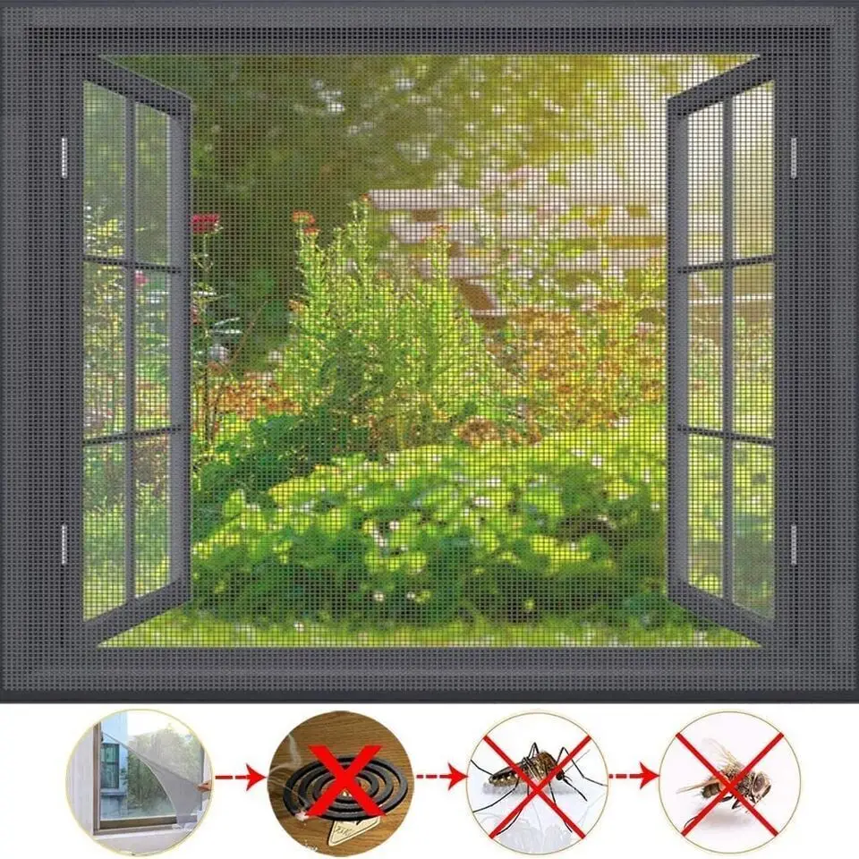 Mosquito Net Magnetic Screen Door Curtain Anti Mosquito Screens Window Screen Mosquito Gauze Mesh 1