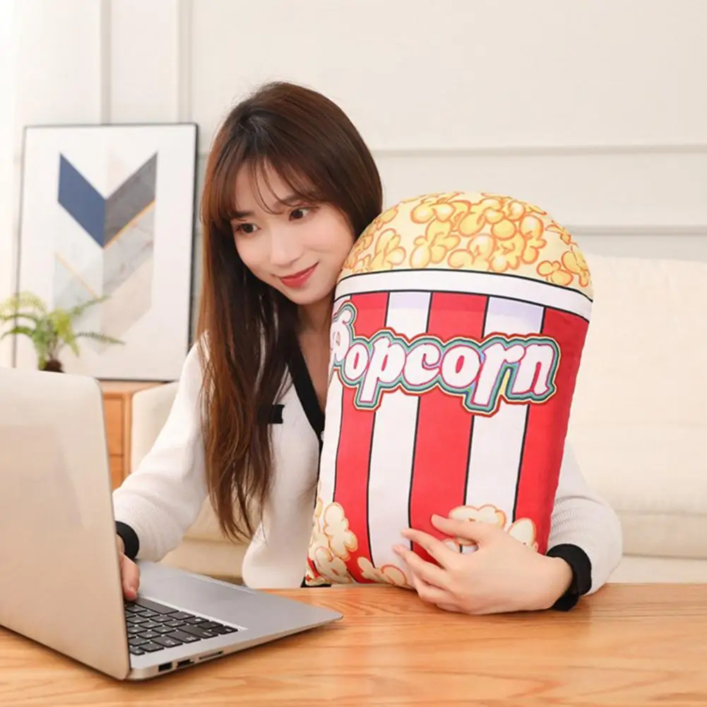 Funny Stuffed Doll Birthday Gift Plush Pillow Super Soft Good Resilience Popcorn Plush Doll Sofa Sleeping Pillow