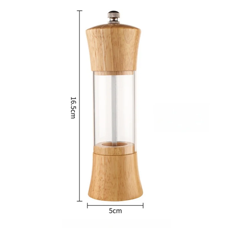 Salt and Pepper Grinder Nut Spice Grinder Herb Spice Grinder 6inch Wooden Ceramic Core Mills
