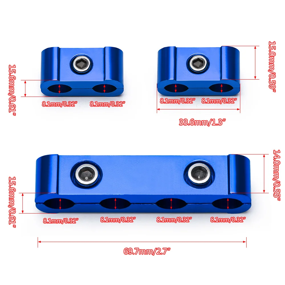 Car Spark Plug Electrical Wire Clamp Separator Line Ignition Cable Clip spark plug wire clamps 3pcs For 8MM/9MM/10MM