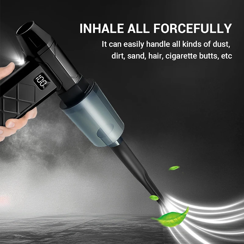 Powerful Dust Blower 800000RPM Brushless Motor Outdoor Air Duster Blower Type-C Rechargeable Air Blower Cleaning Turbo Fan 2025