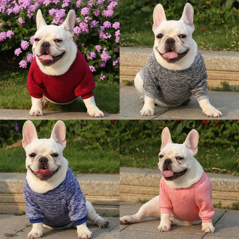 Dog Clothes For Small Dogs Soft Pet Dog Sweater Clothing For Cat Winter Chihuahua Clothes Classic Pet Outfit Hoodies