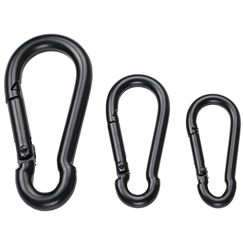 

Metal Keychain Clip Hooks D Carabiner Hooks Connector For Jewelry Making Key Ring DIY Findings Wholesale