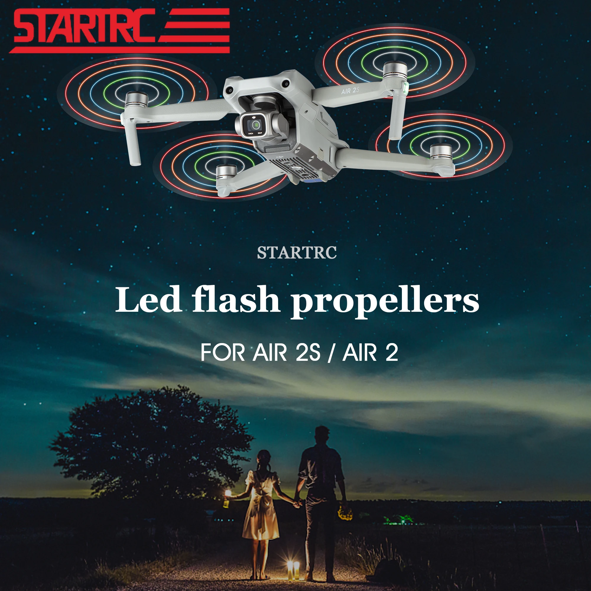 Пропеллеры STARTRC Mavic Air 2S светодиодная вспышка 7238F низкий уровень шума