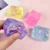 Creative Fidget Toy Mini Squishi Toys Mochi Ice Block Stress Ball Toy Kawaii Transparent Cube Stress Relief Squeeze Toy 4