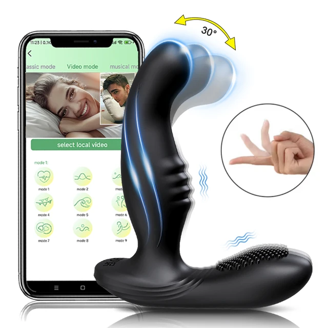 APP Control Männlichen Prostata-massagegerät Butt Plug Anal Vibrator Kitzeln Prostata Stimulator Anal Buttplug Sex Spielzeug Für Männer Paare 1