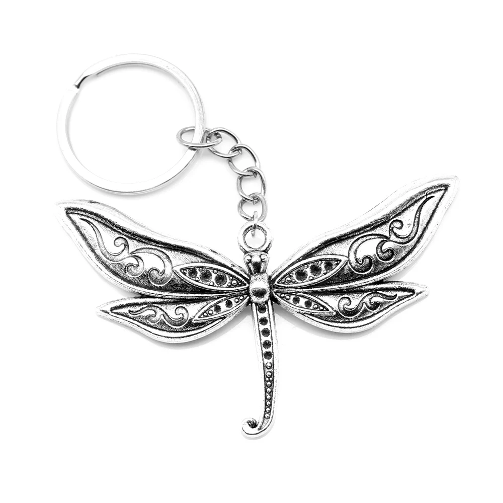 

1 Piece Dragonflies Car Key Chain Jewelri For Woman 78x46mm
