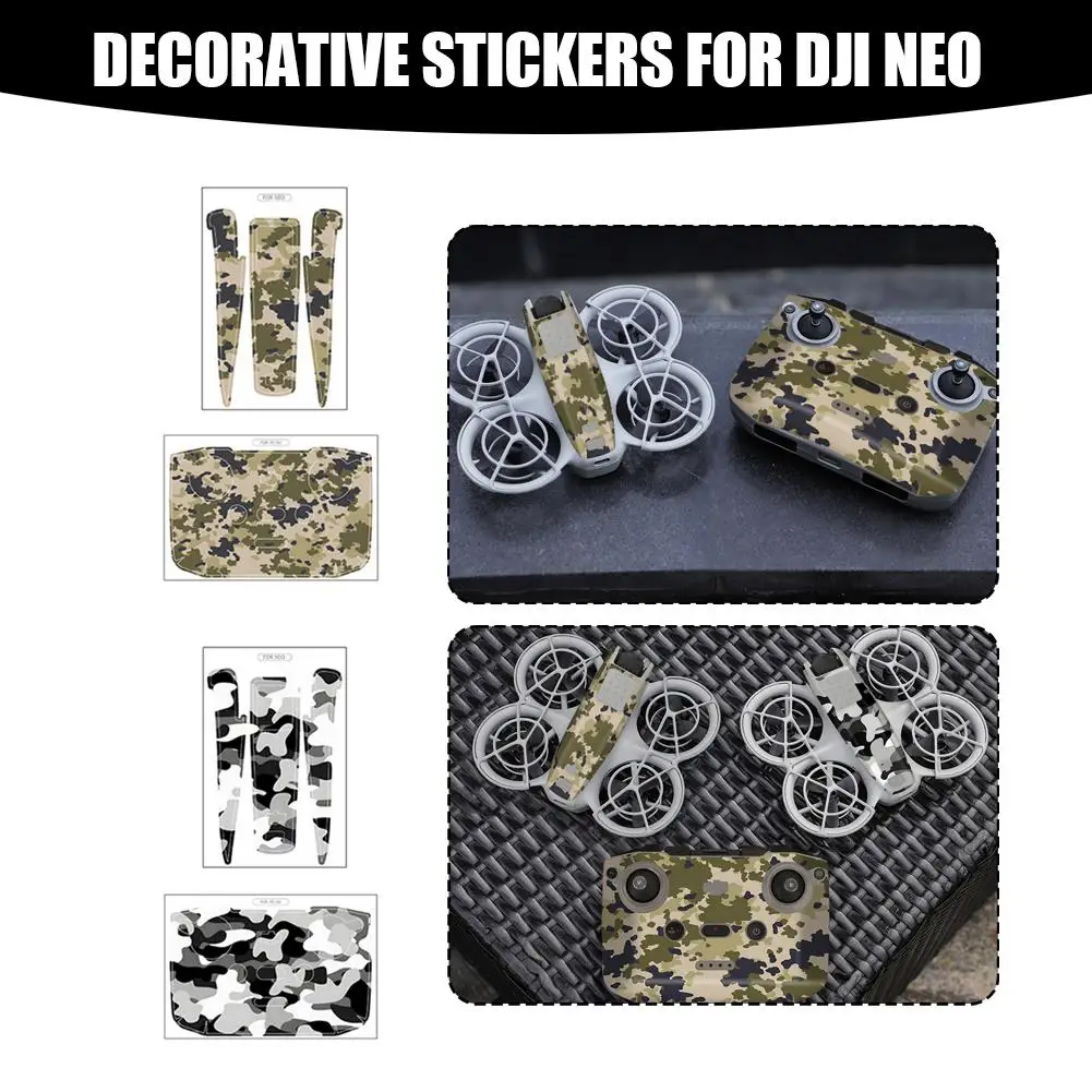 PVC Sticker for DJI Neo Colorful Camo Decorative Sticker Combo Protective Film Anti-Scratch Cool Skin for DJI Accessories